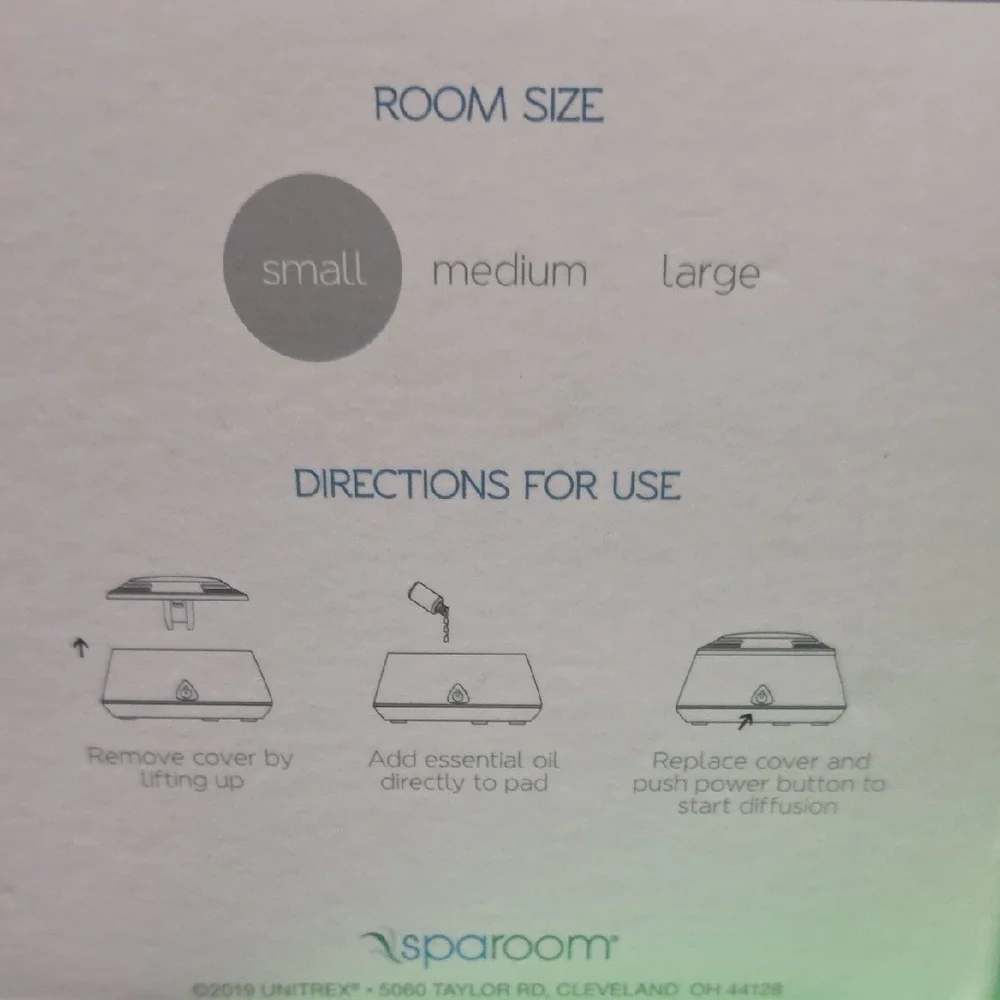 Sparoom AirWay Essential Oil Fan Diffuser with Bonus Oil